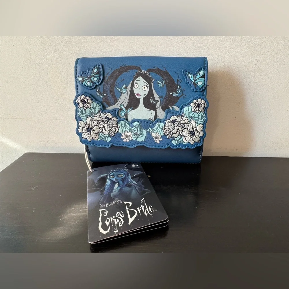 Loungefly The Corpse Bride Emily Floral Butterflies Flap Wallet